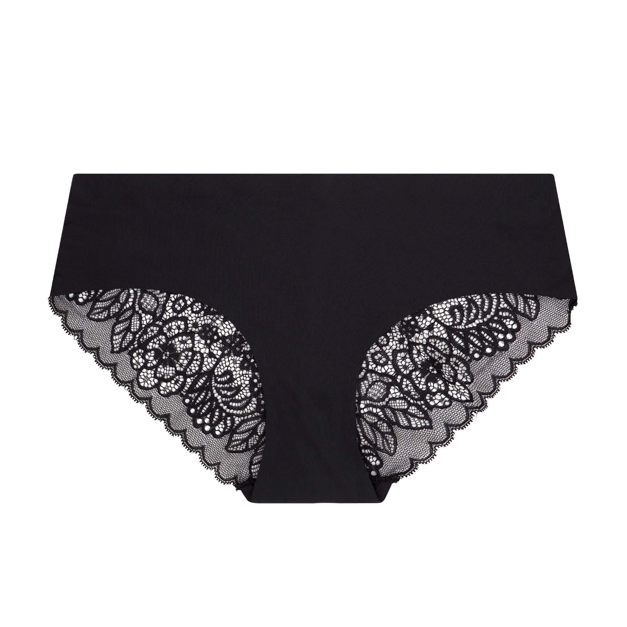10 Pack No Show Lace Back Hipsters