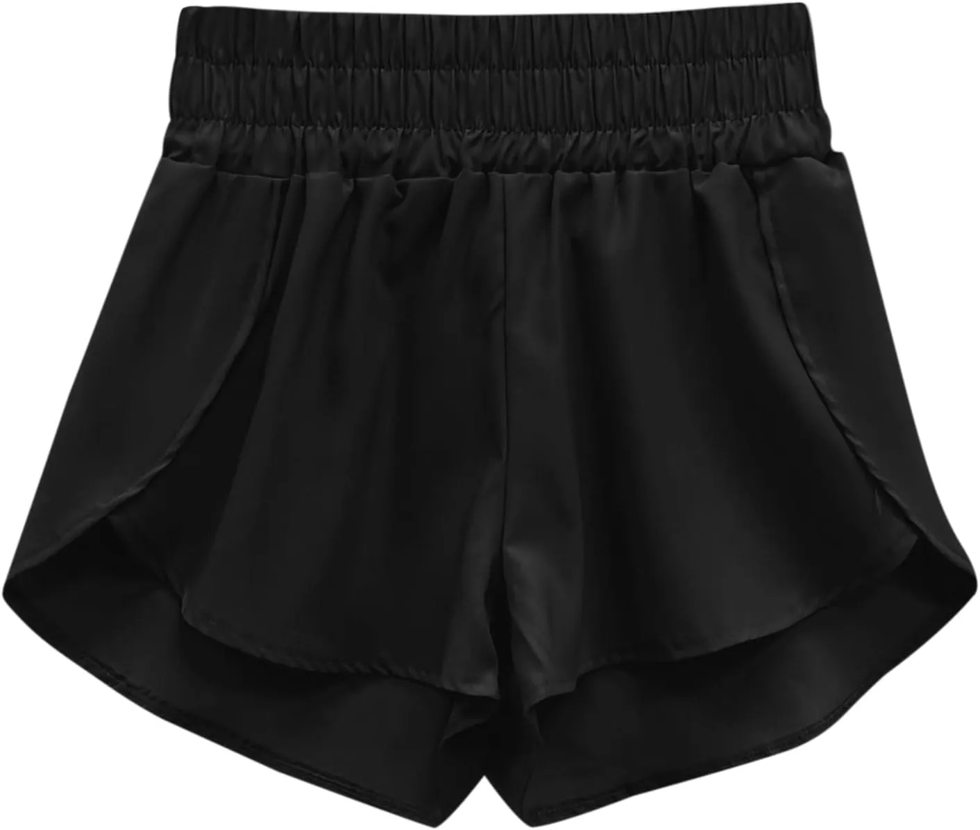 2 in 1 High Waisted Running Shorts for Women 3" Split Breathable for Athletic Tennis Gym Workout with Pockets
