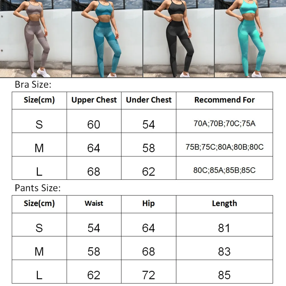 2 Piece Yoga Set Sports Bra and Leggings  Women