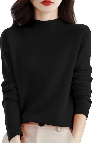2025 Cashmere Sweaters for Women Comfort Pullover Sweaters Casual Crewneck Sweater Dressy
