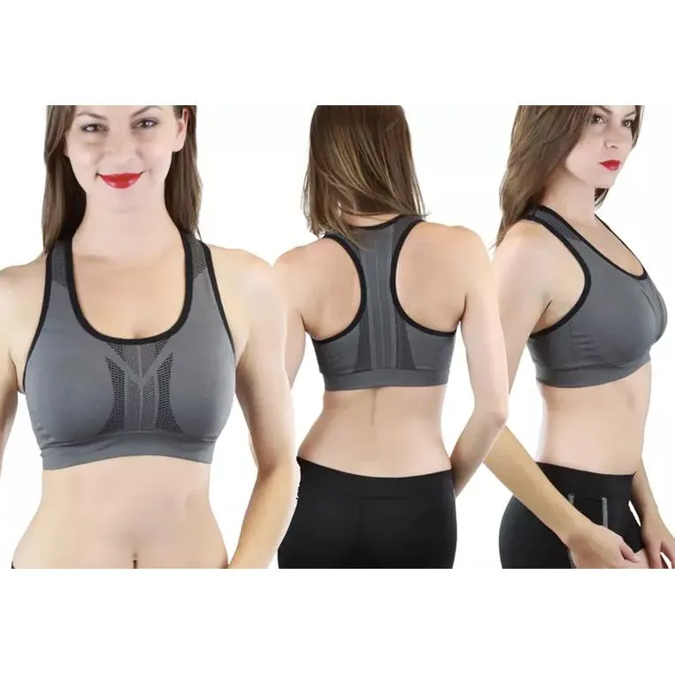 3-Pack: Power Sport Reversible High Compression Sports Bras