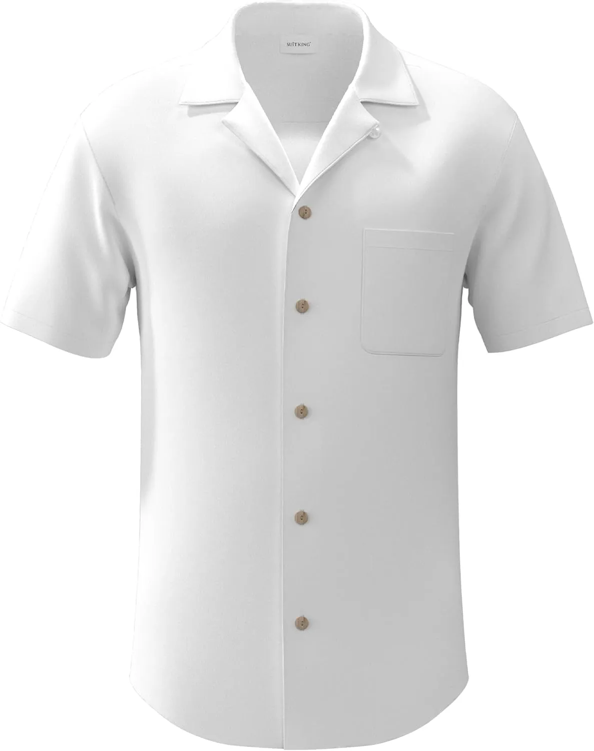 4 Pack - Mens Short Sleeve Button Down Shirts – Wrinkle Free, Muscle Fit, Stylish Casual