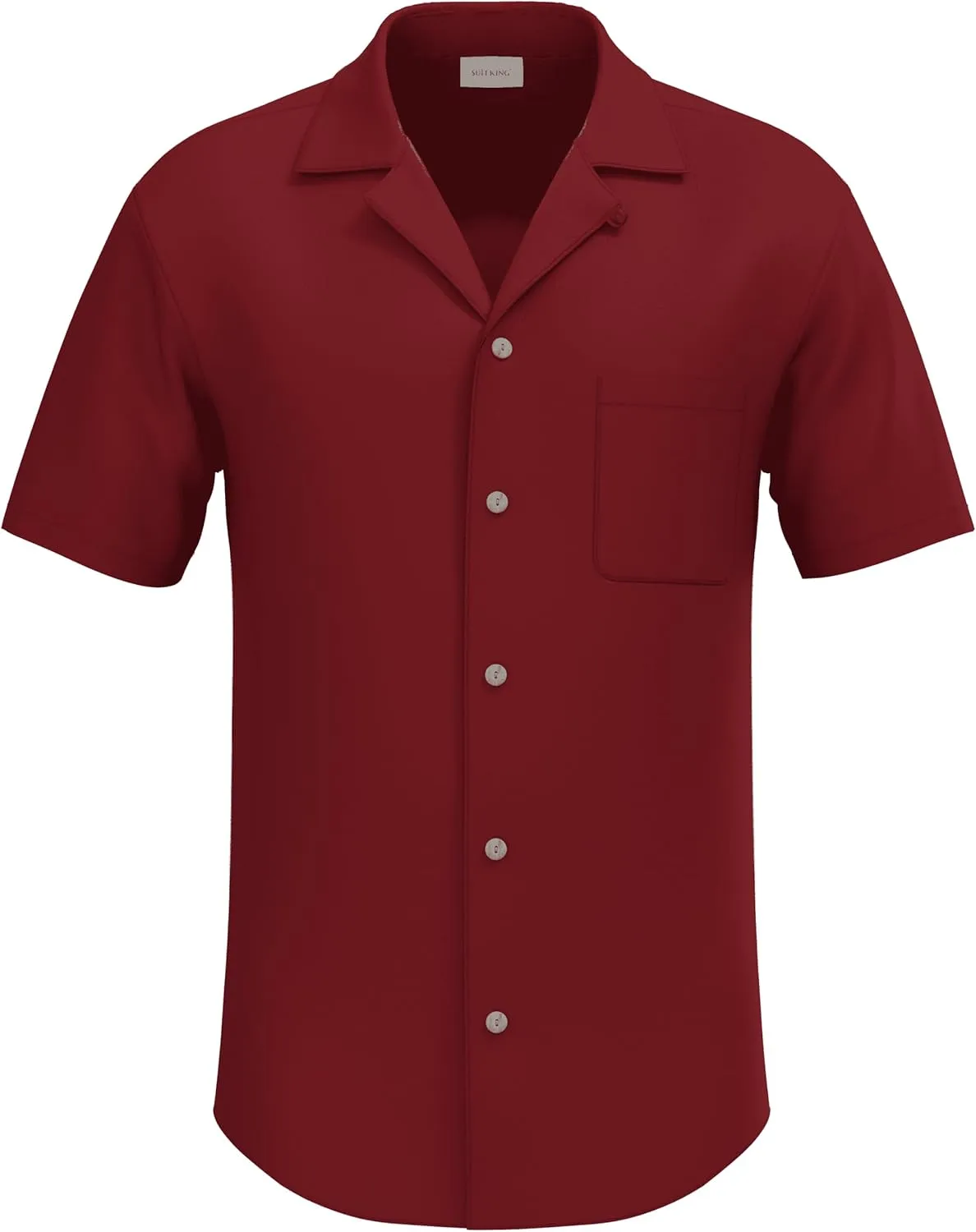 4 Pack - Mens Short Sleeve Button Down Shirts – Wrinkle Free, Muscle Fit, Stylish Casual