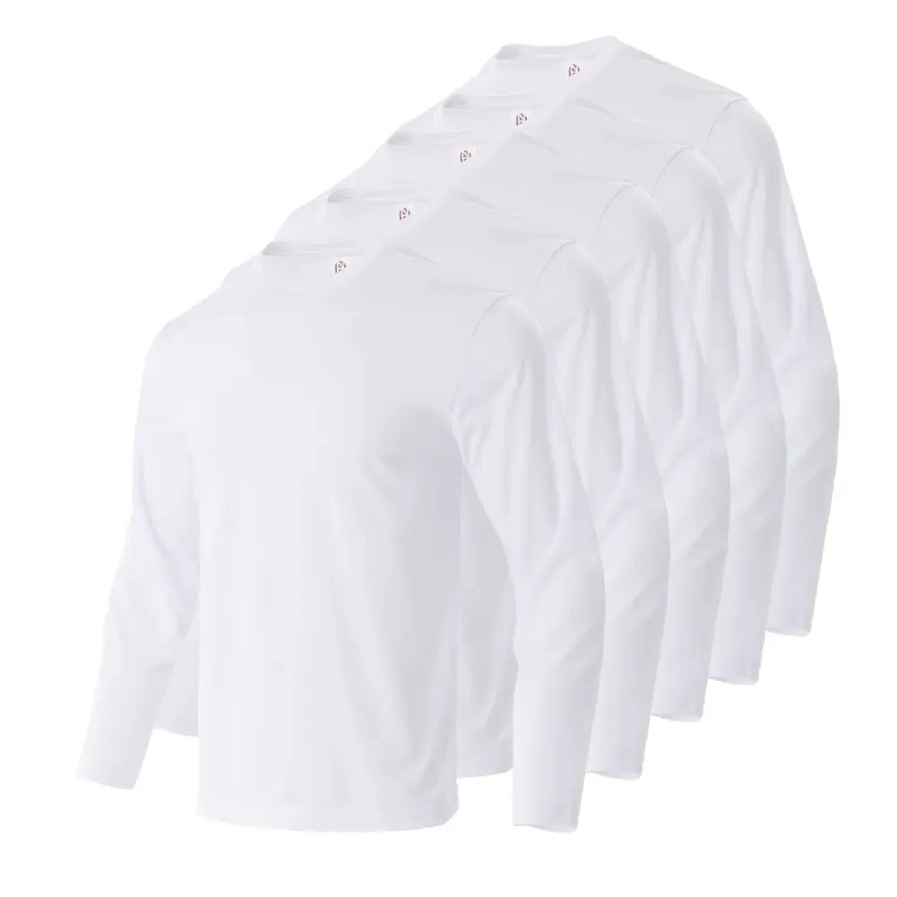 5 Pack Men's Long Sleeve T-Shirts