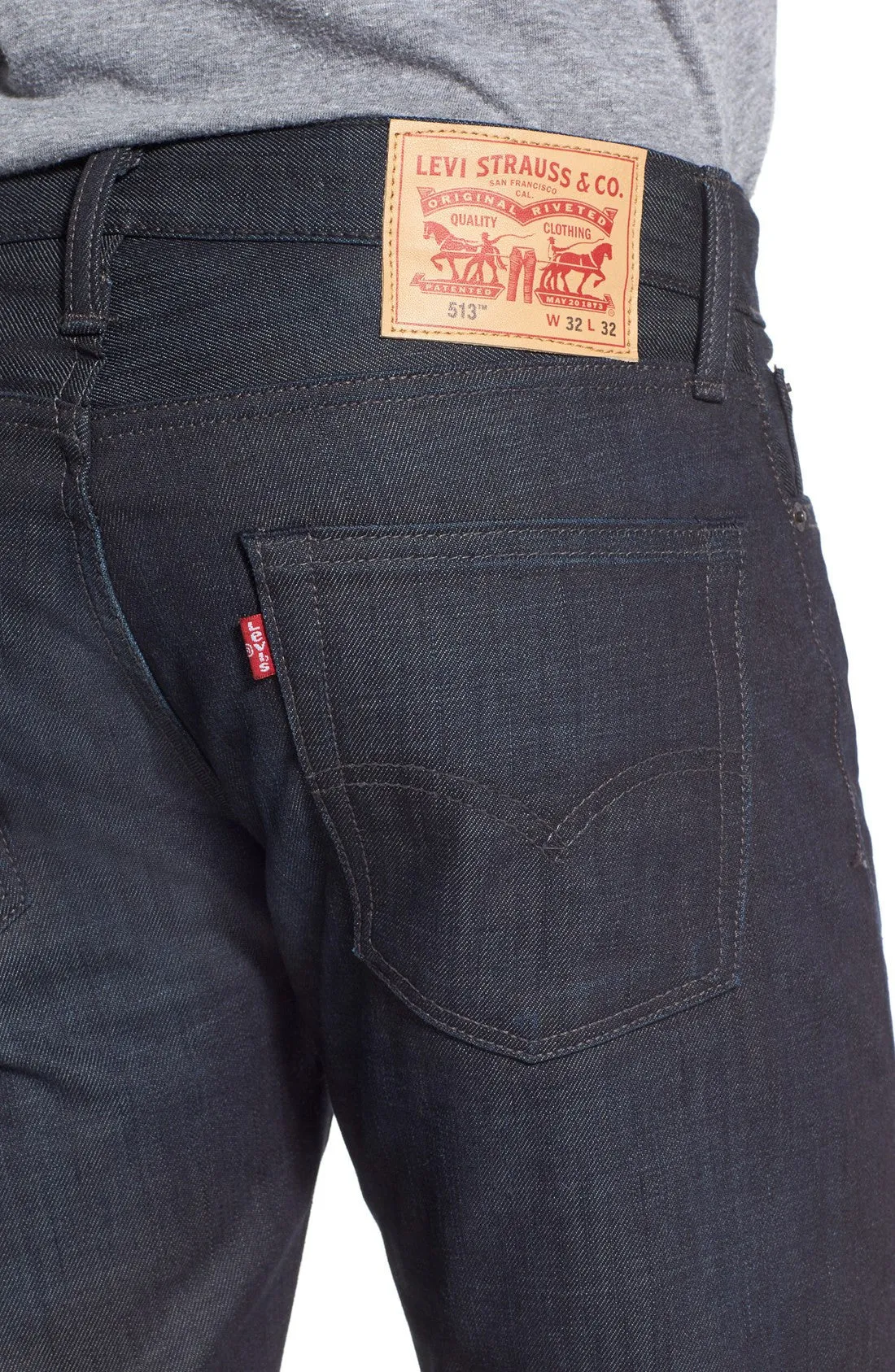 '513™' Slim Straight Leg Jeans (Scraper Dark)