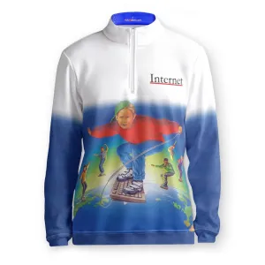 90s Internet Kid Zip-Up Sweater