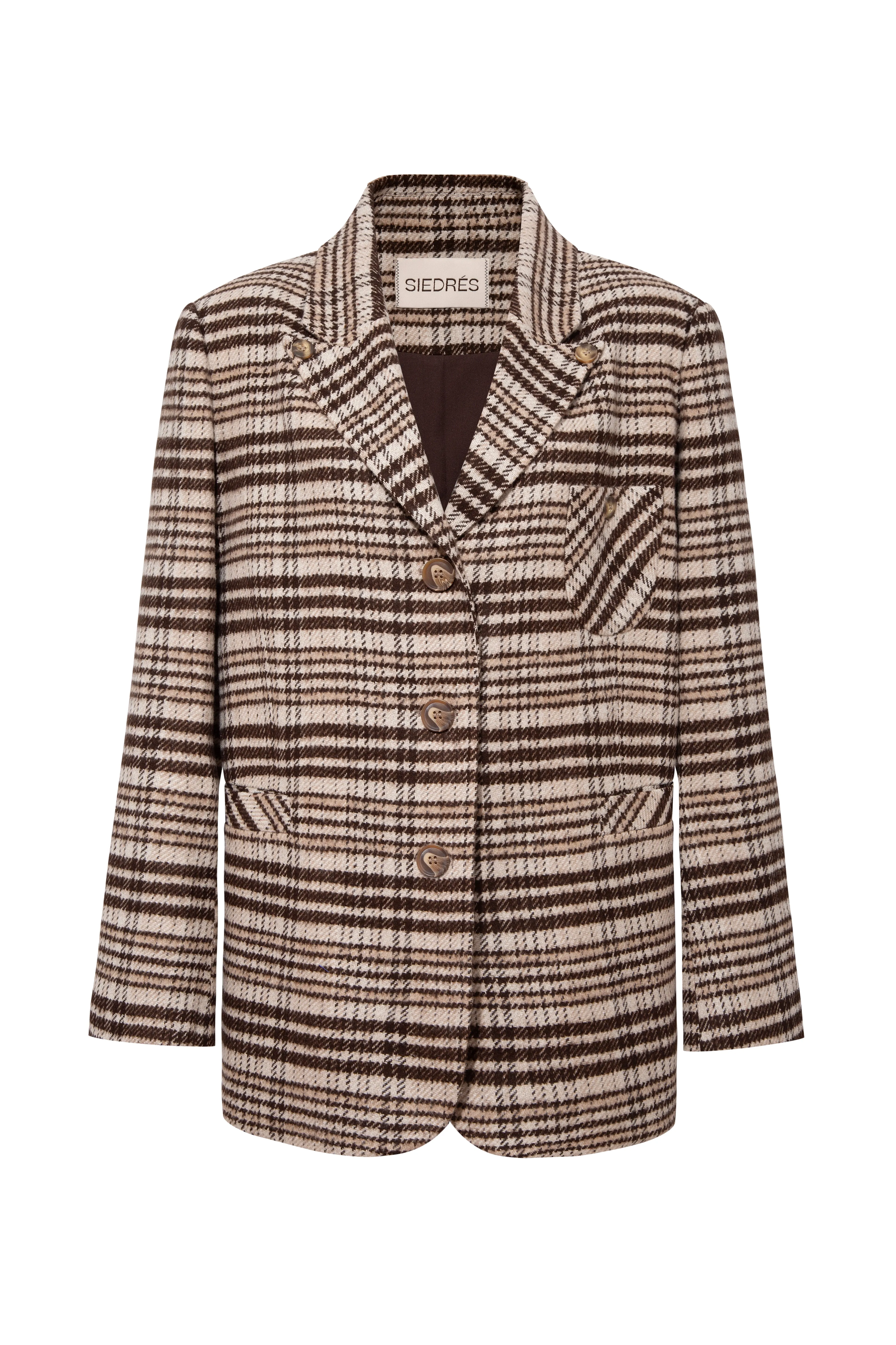 ACHE - Single-breasted Prince of Wales checked blazer