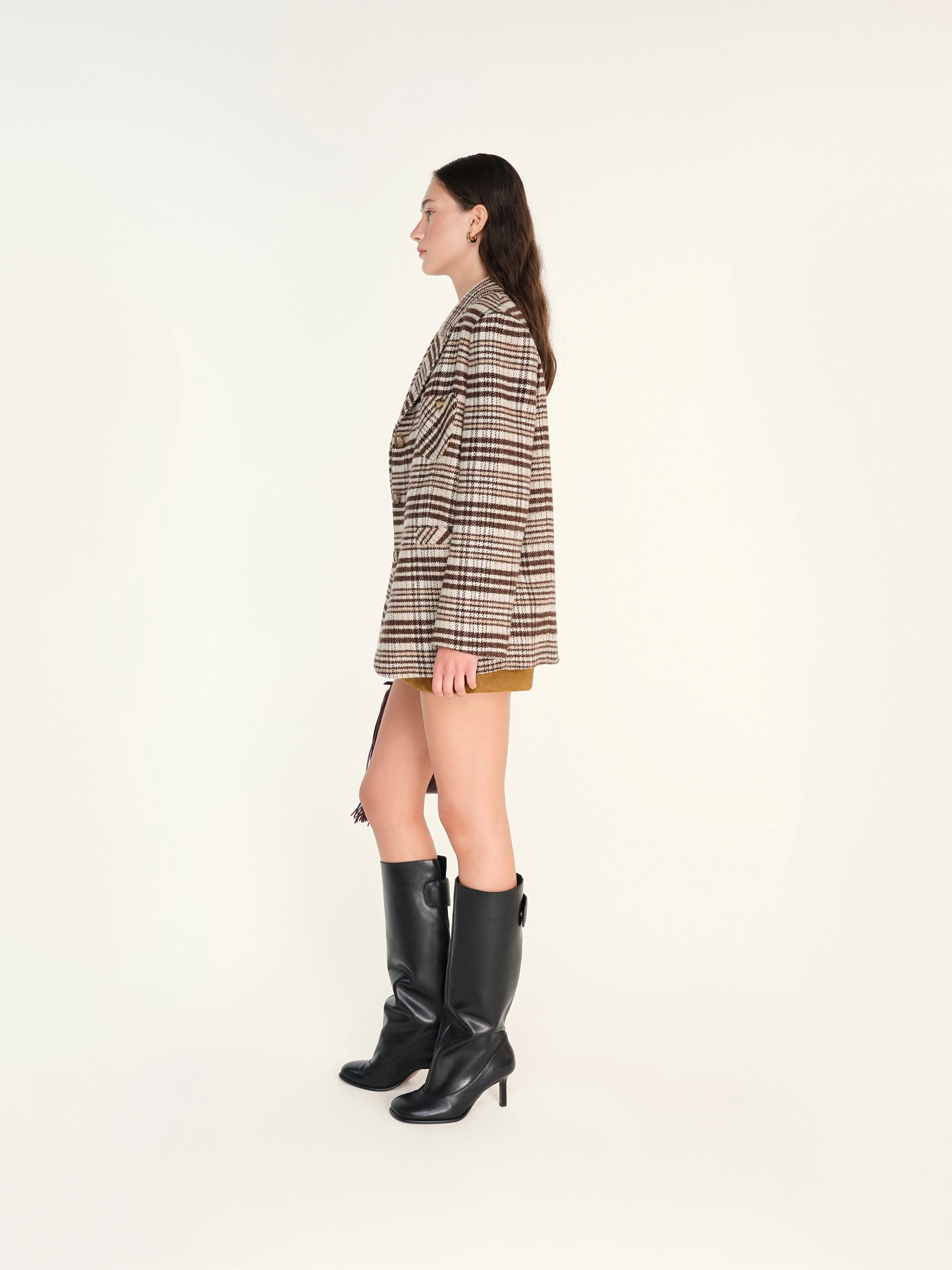 ACHE - Single-breasted Prince of Wales checked blazer