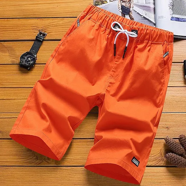 Active Comfort Men's Shorts for Casual Wear in Black and Yellow