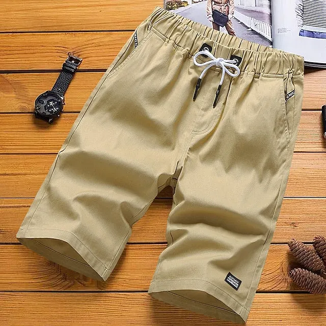 Active Comfort Men's Shorts for Casual Wear in Black and Yellow