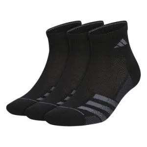 adidas Men's Superlite Stripe 3 3-Pack Quarter Socks