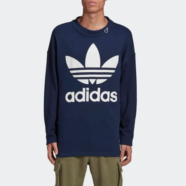 adidas originals x HUMAN MADE logo sweatshirt, blue