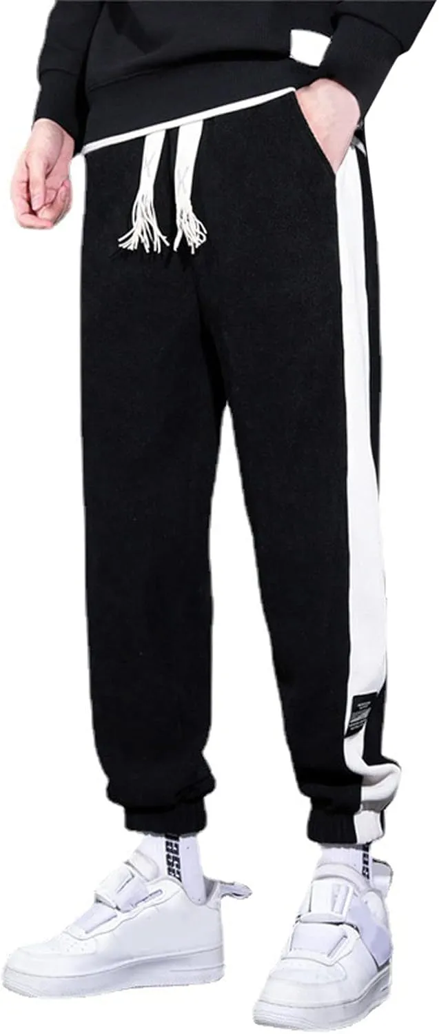 aihihe Sweatpants Mens Joggers Gym Cotton Pants for Men Jogger Big and Tall Men's Joggers Pants Gym Workout Pant Running