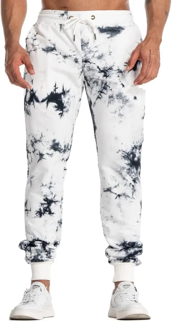 AIMPACT Men's Casual Jogger Sweatpants Tie Dye Running Sweatpants with Pockets