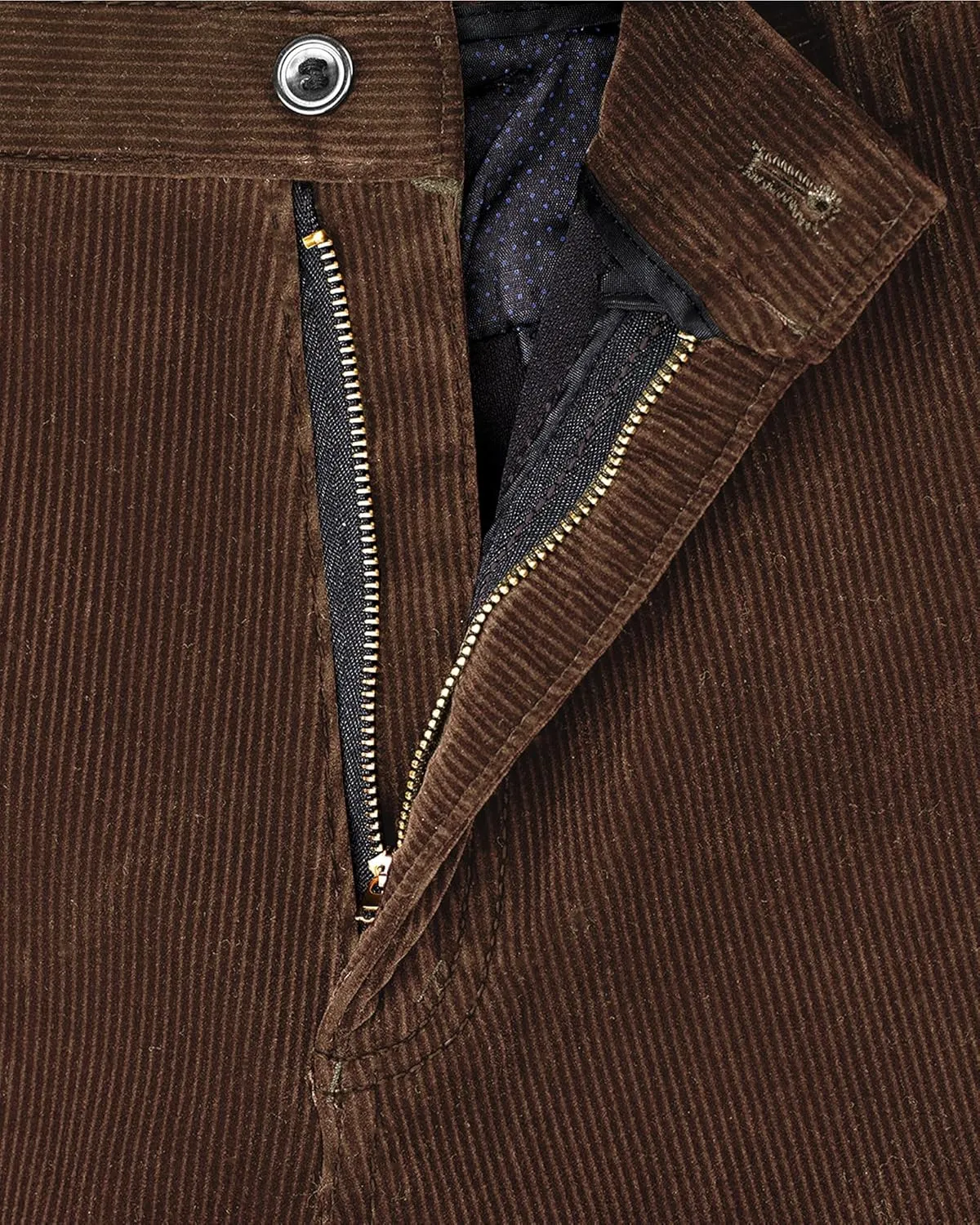 Alimens & Gentle Men's Corduroy Pant Straight Fit Flat-Front Casual Chino Pants