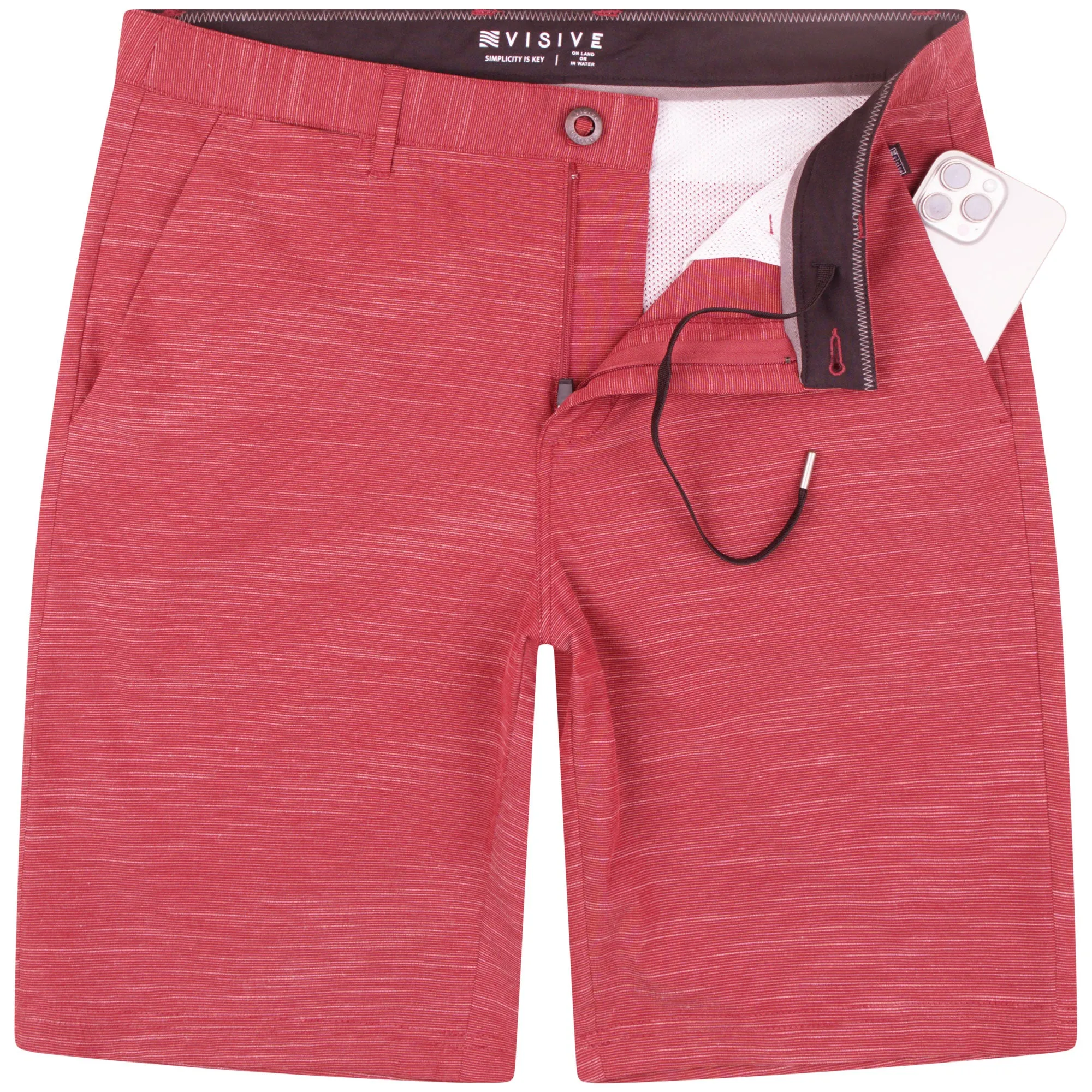 All In One Mens Hybrid Shorts - Slub Navy