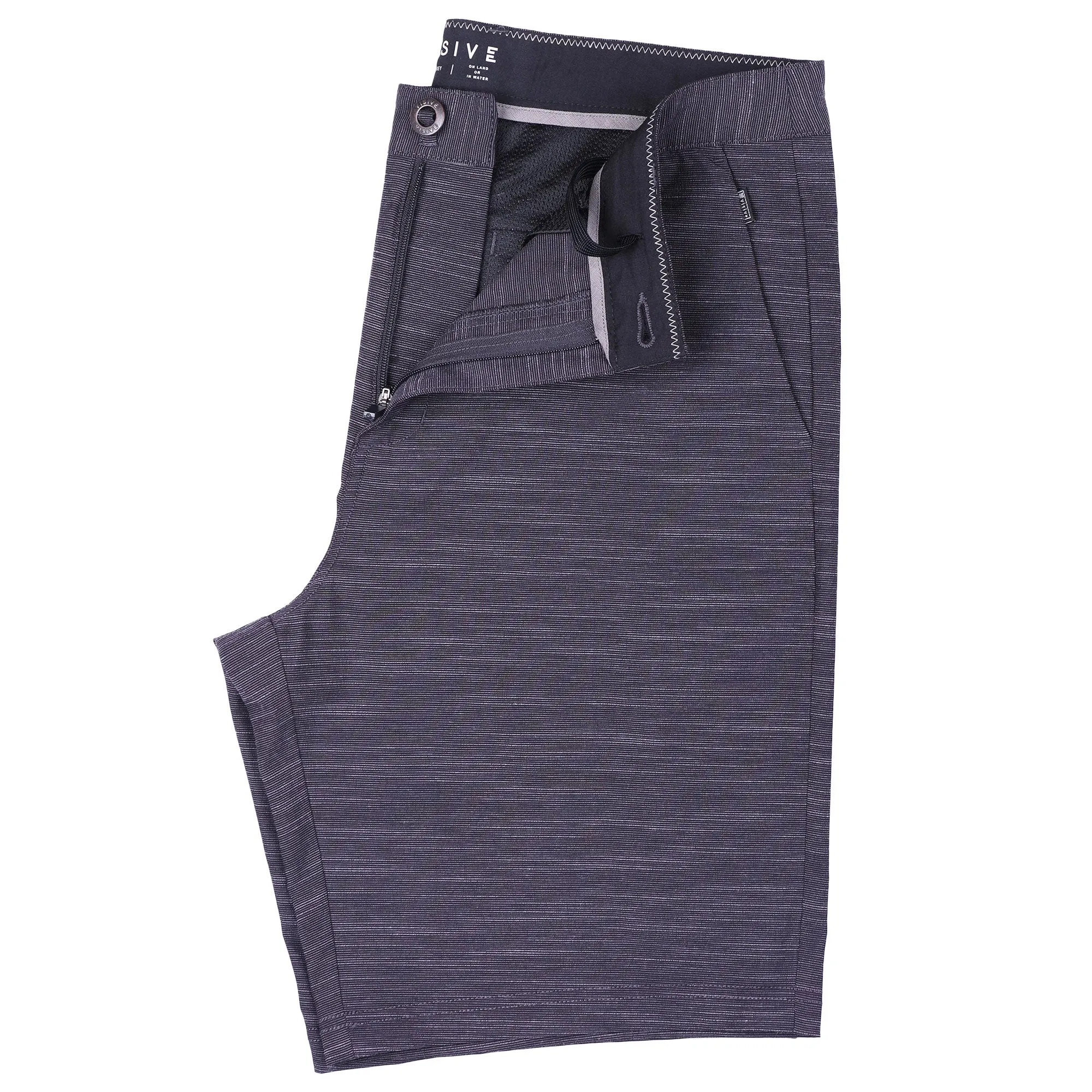 All In One Mens Hybrid Shorts - Slub Navy