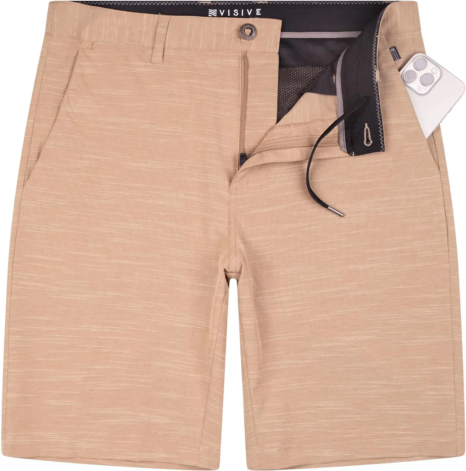 All In One Mens Hybrid Shorts - Slub Navy