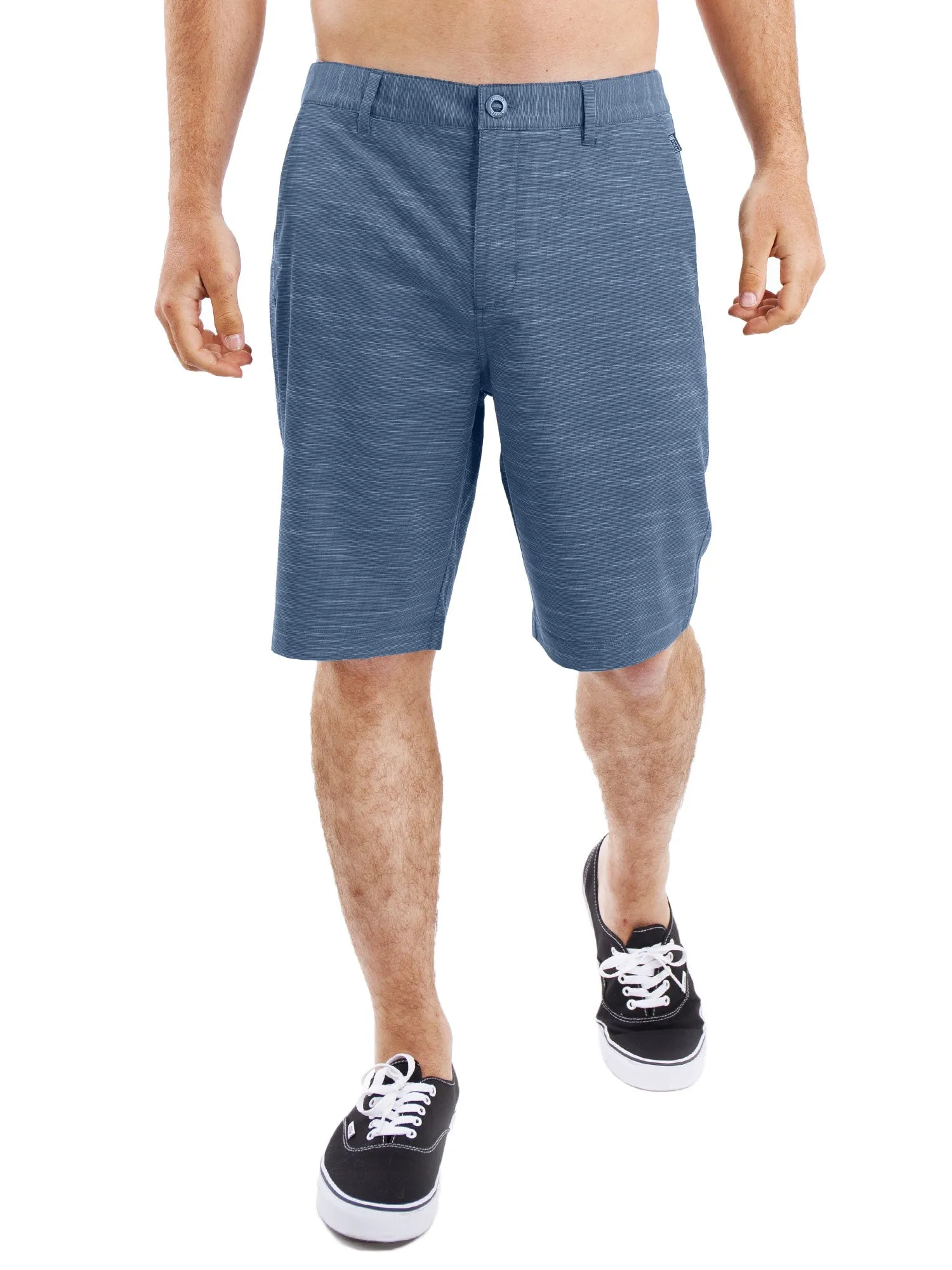 All In One Mens Hybrid Shorts - Slub Navy