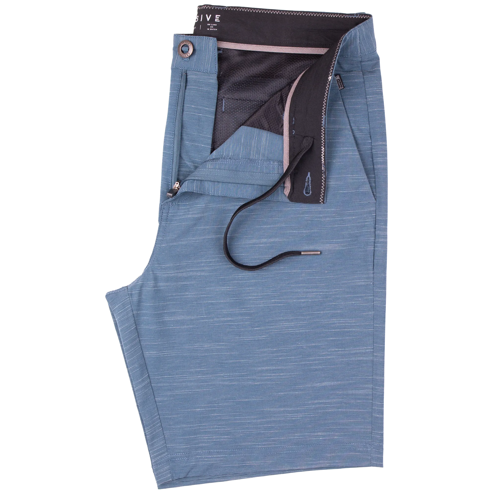 All In One Mens Hybrid Shorts - Slub Navy