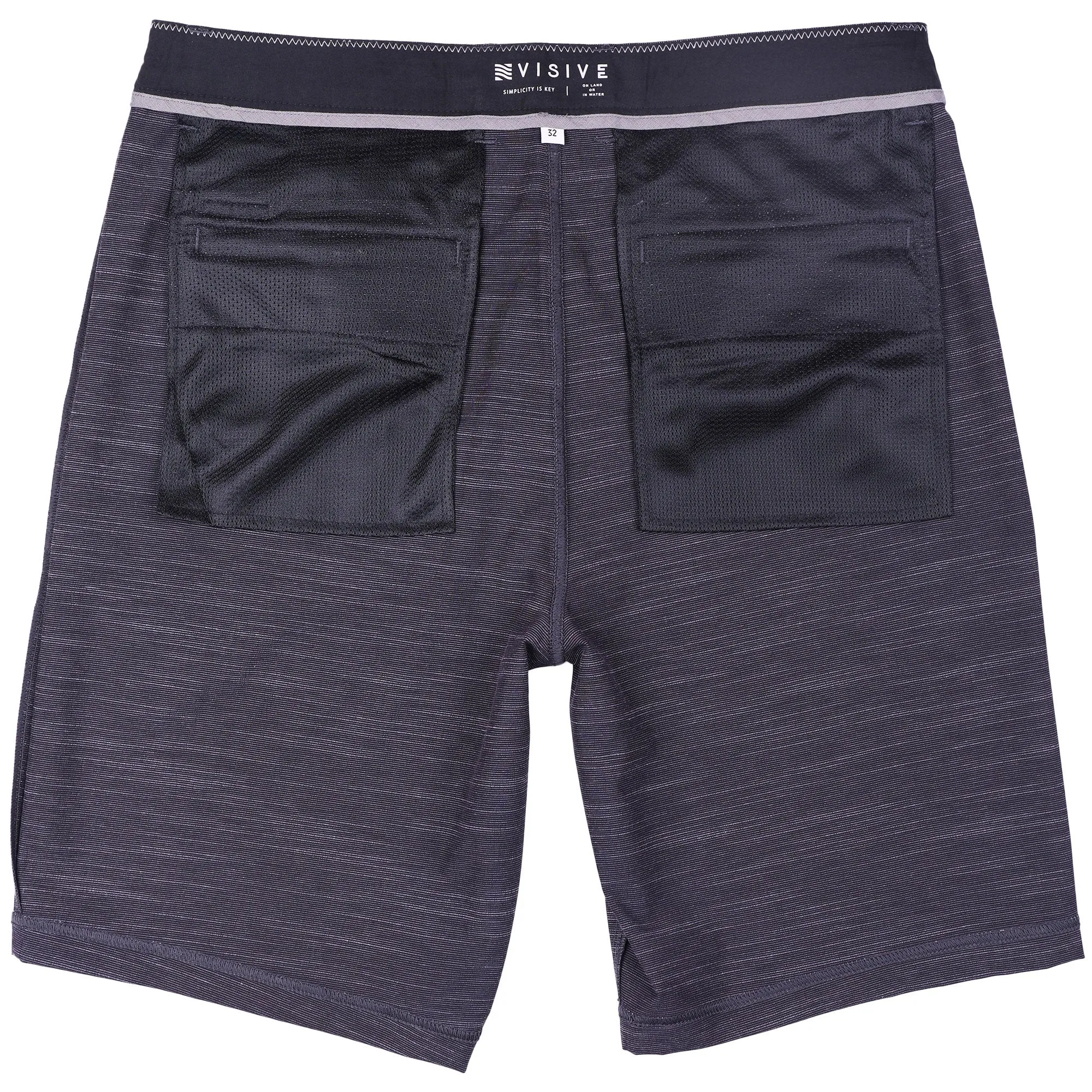 All In One Mens Hybrid Shorts - Slub Navy