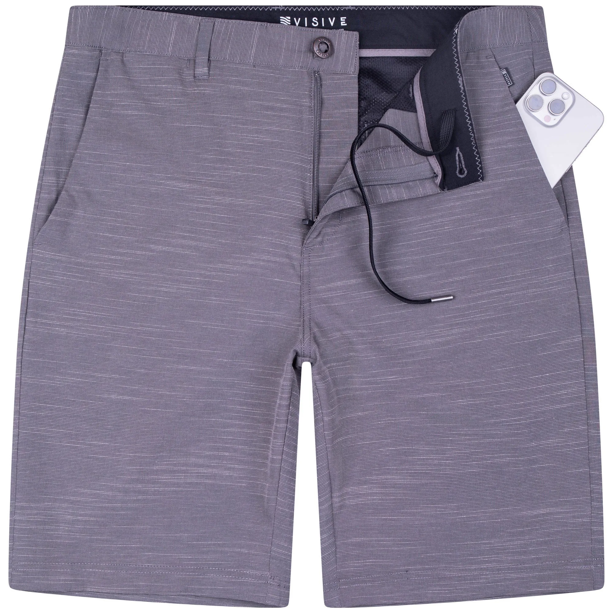All In One Mens Hybrid Shorts - Slub Navy