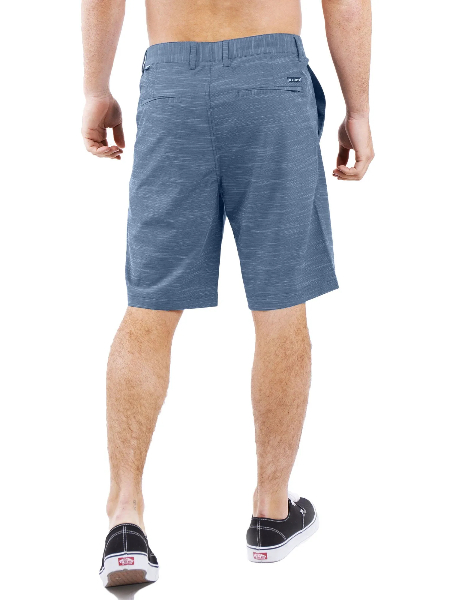 All In One Mens Hybrid Shorts - Slub Navy