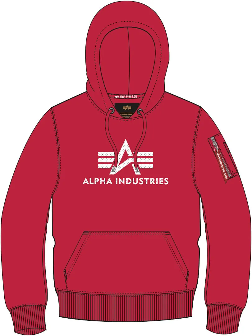 Alpha Industries 3D Logo Hoodie, Red
