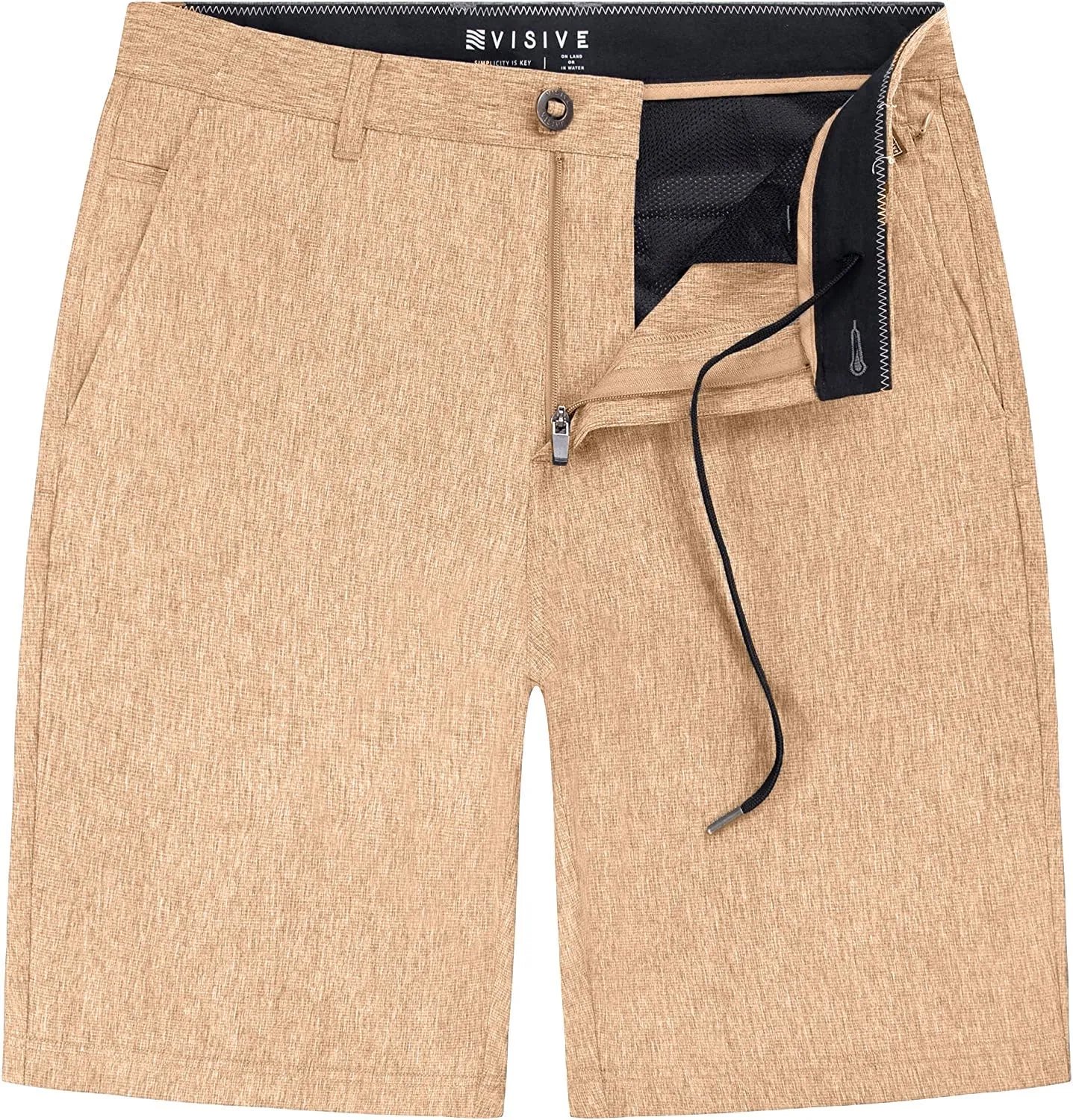 Alpha Mens Hybrid Shorts - Yarn Dye Navy