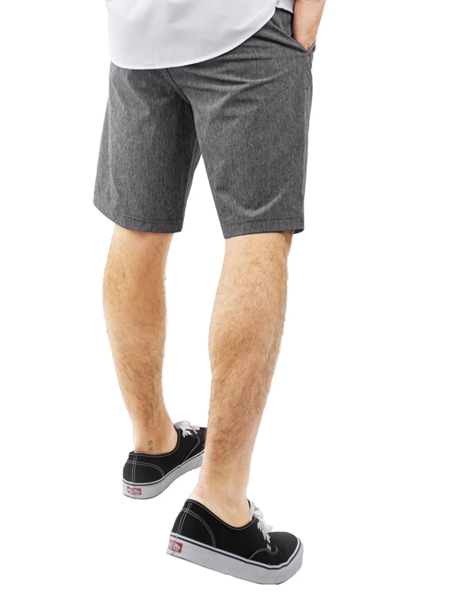Alpha Mens Hybrid Shorts - Yarn Dye Navy