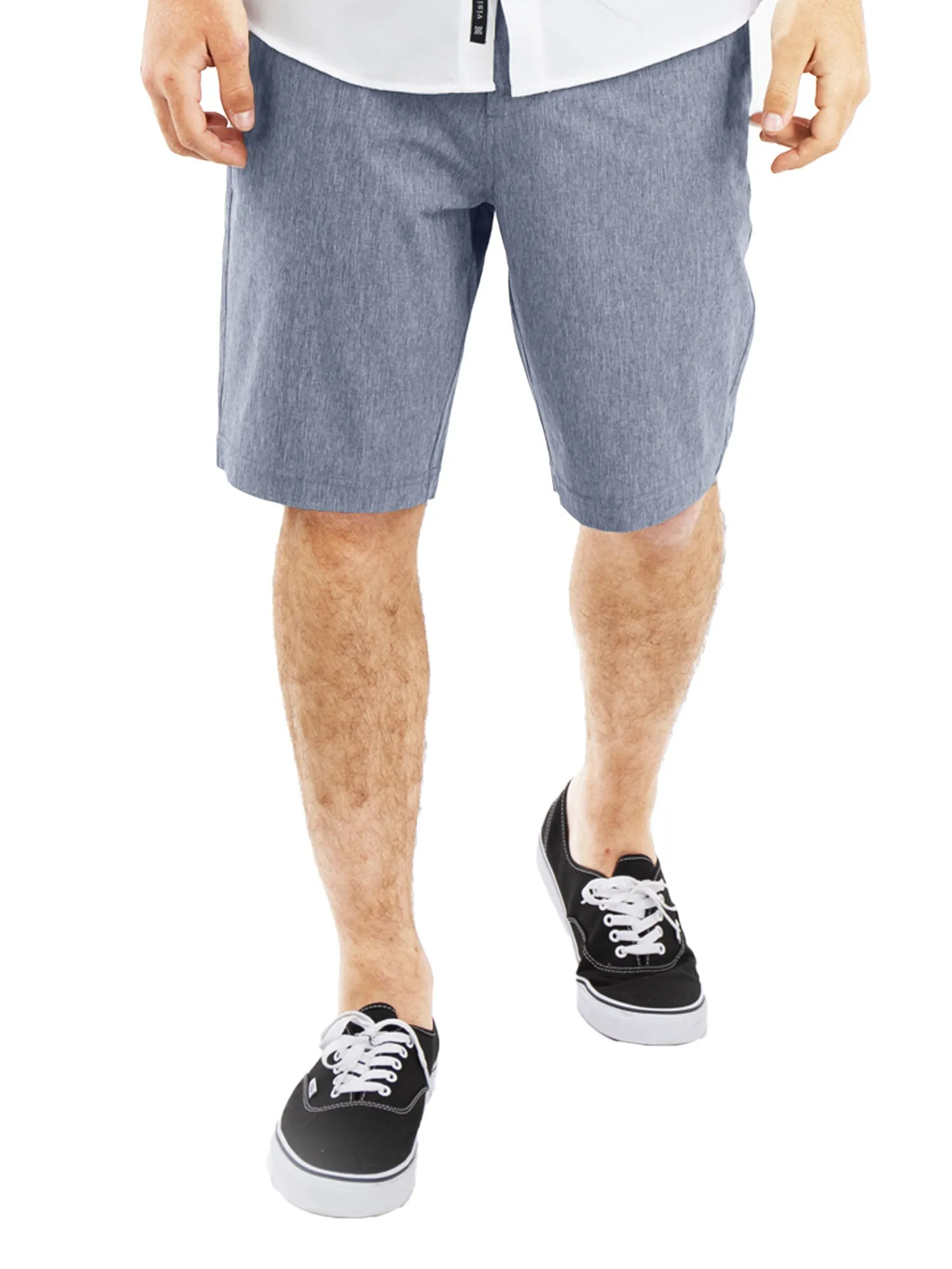 Alpha Mens Hybrid Shorts - Yarn Dye Navy