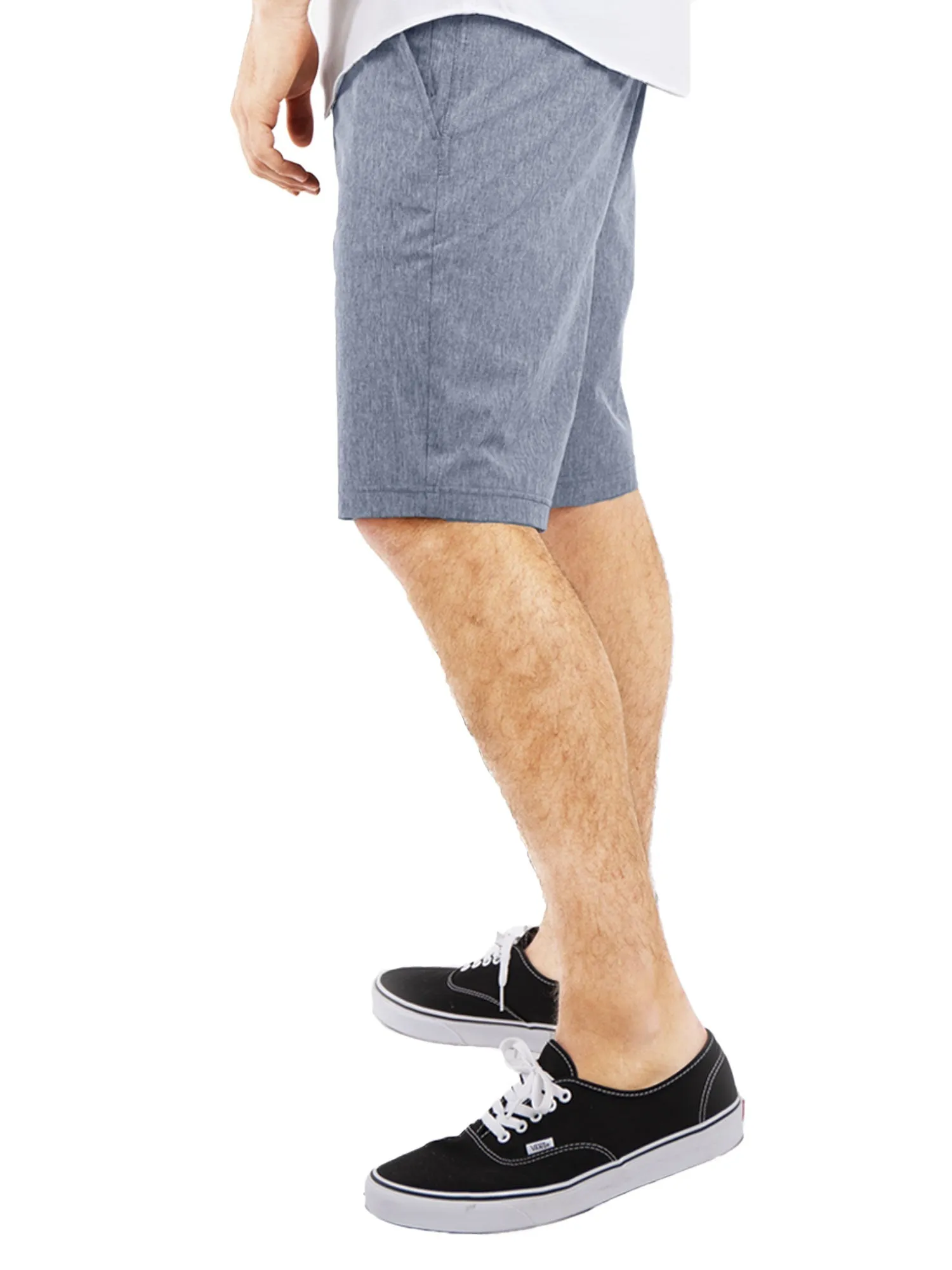 Alpha Mens Hybrid Shorts - Yarn Dye Navy