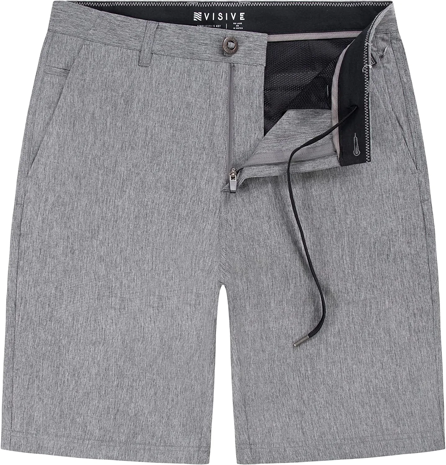 Alpha Mens Hybrid Shorts - Yarn Dye Navy