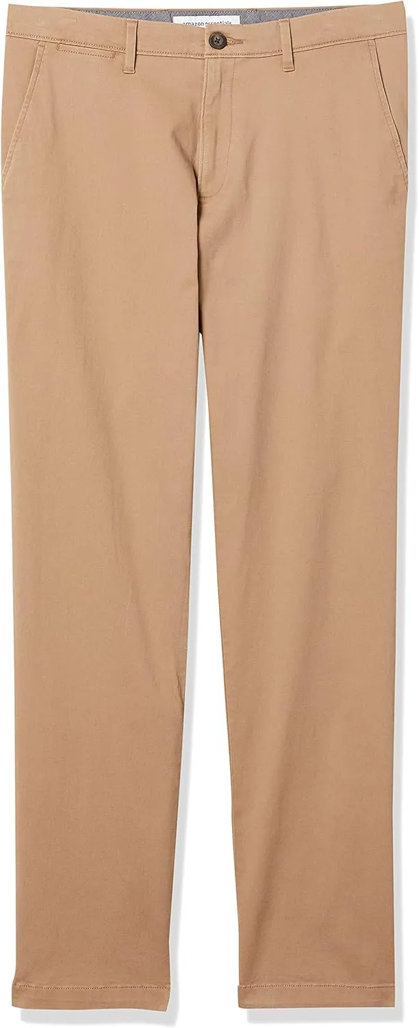Amazon Essentials Mens Straight-Fit Casual Stretch Chino Pants