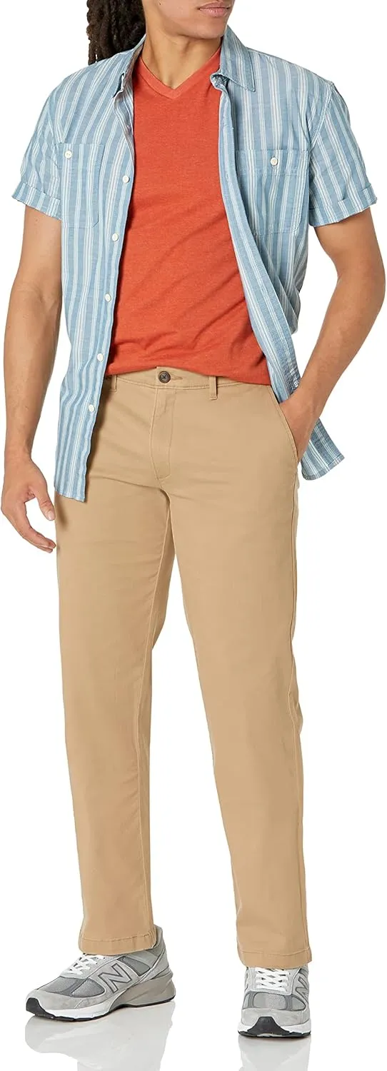 Amazon Essentials Mens Straight-Fit Casual Stretch Chino Pants