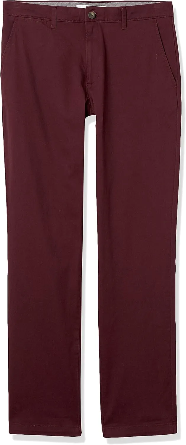 Amazon Essentials Mens Straight-Fit Casual Stretch Chino Pants