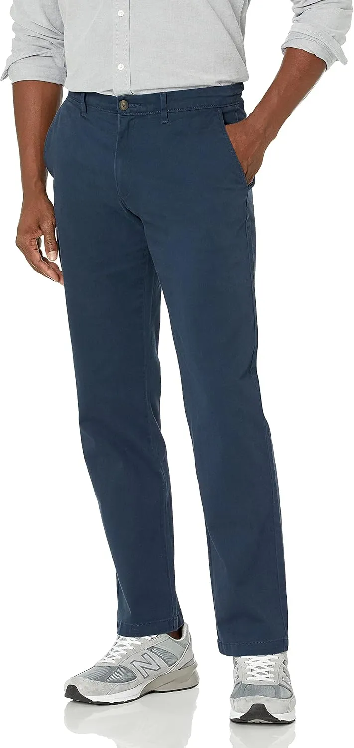 Amazon Essentials Mens Straight-Fit Casual Stretch Chino Pants