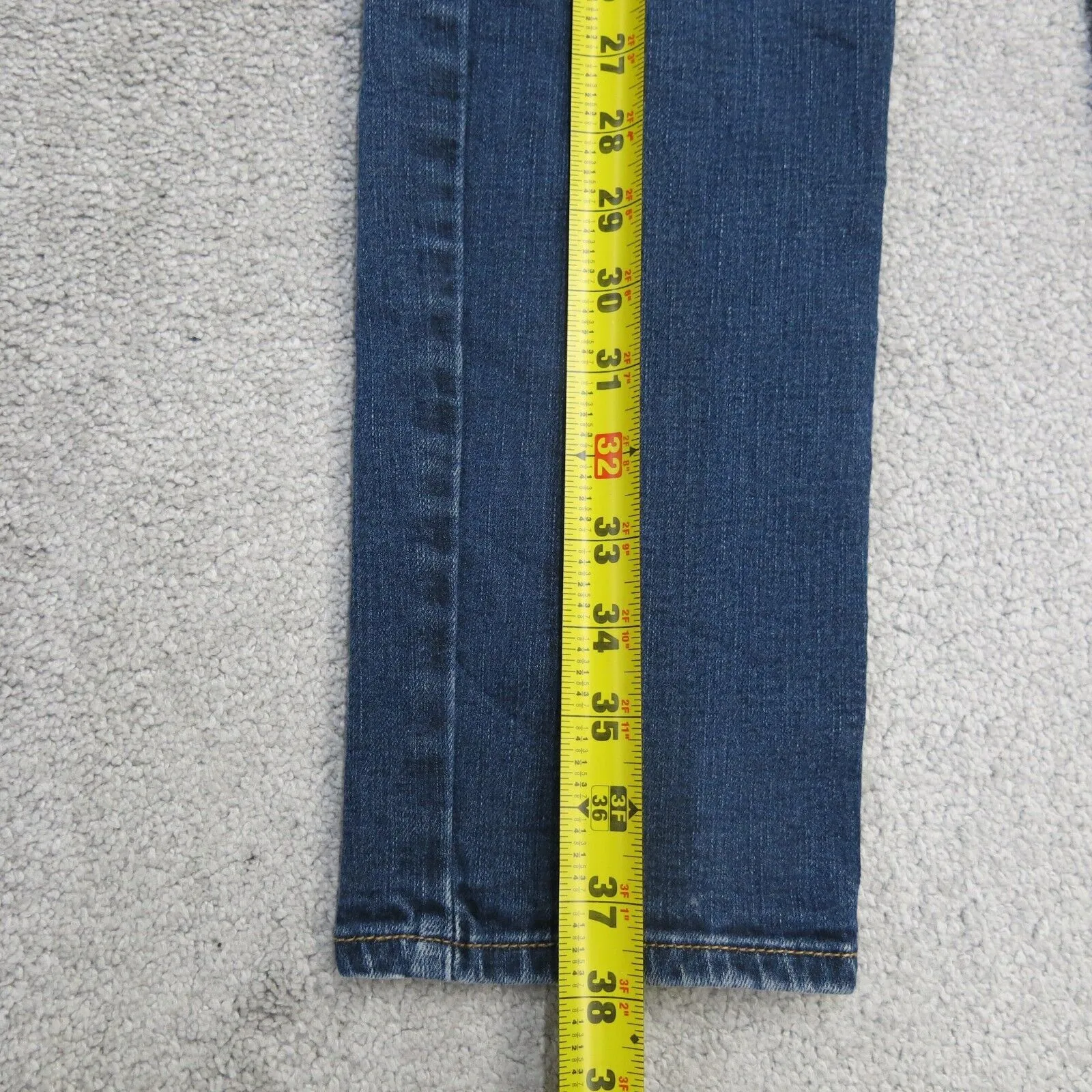 American Eagle Jeans Womens W30 Blue Low Rise Denim Stretch Slim Straight Leg