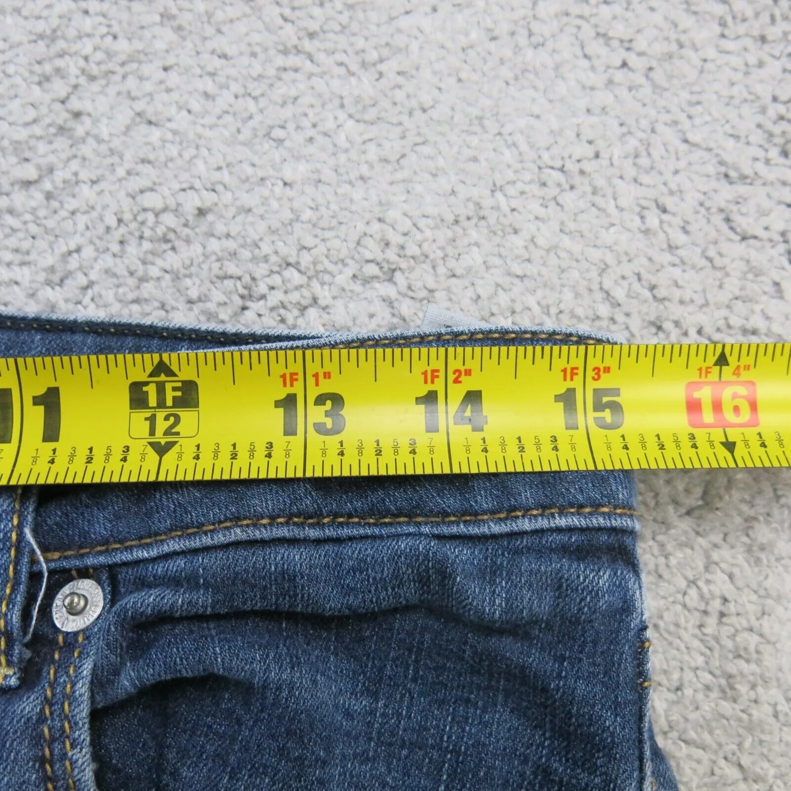 American Eagle Jeans Womens W30 Blue Low Rise Denim Stretch Slim Straight Leg