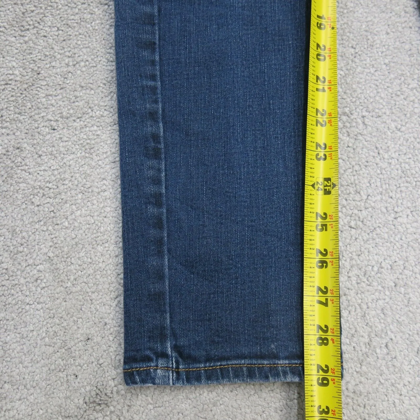 American Eagle Jeans Womens W30 Blue Low Rise Denim Stretch Slim Straight Leg