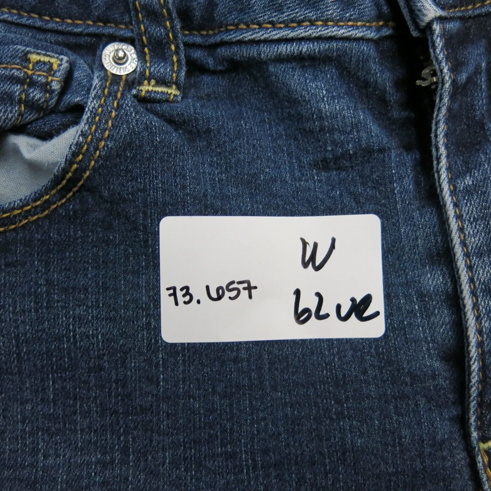 American Eagle Jeans Womens W30 Blue Low Rise Denim Stretch Slim Straight Leg