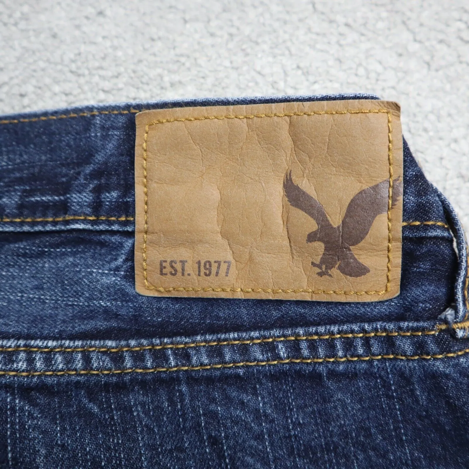 American Eagle Mens Jeans Slim Straight Leg 100% Cotton Blue Size W34xL30
