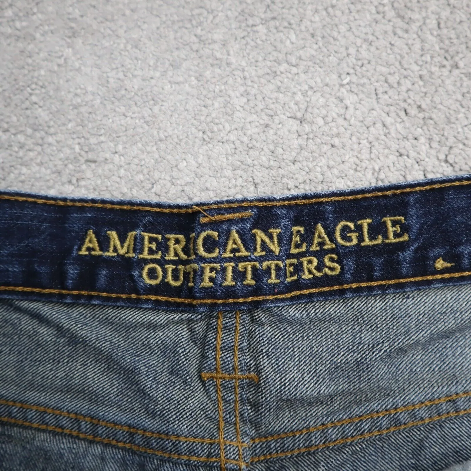 American Eagle Mens Jeans Slim Straight Leg 100% Cotton Blue Size W34xL30