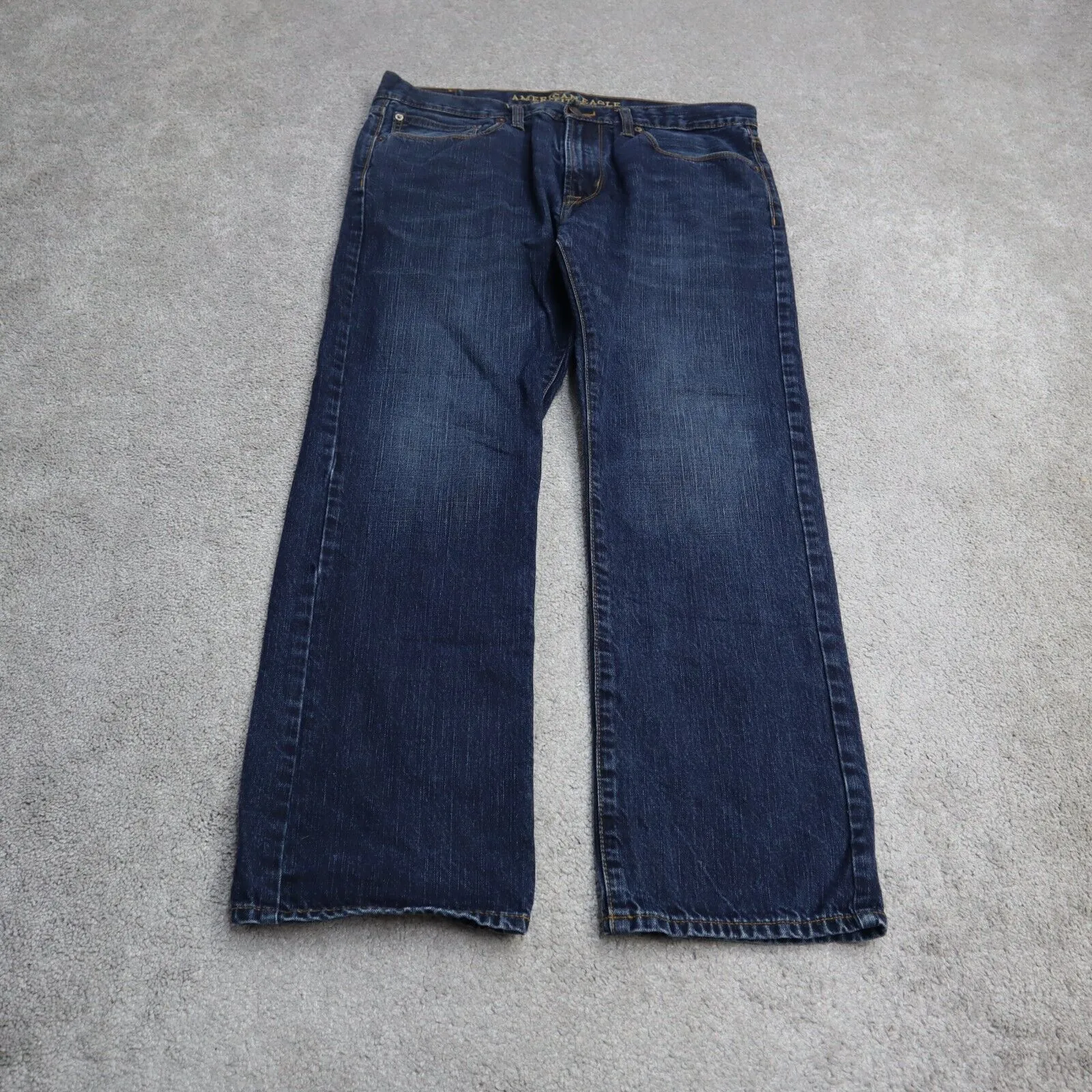 American Eagle Mens Jeans Slim Straight Leg 100% Cotton Blue Size W34xL30