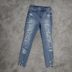 American Eagle Outfitters Womens The Dream Jeans Mid Rise Pockets Blue W27XL27
