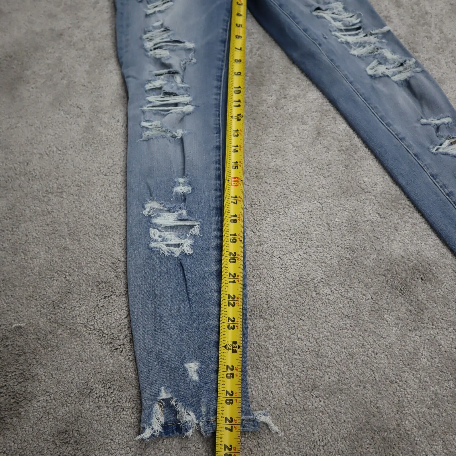 American Eagle Outfitters Womens The Dream Jeans Mid Rise Pockets Blue W27XL27