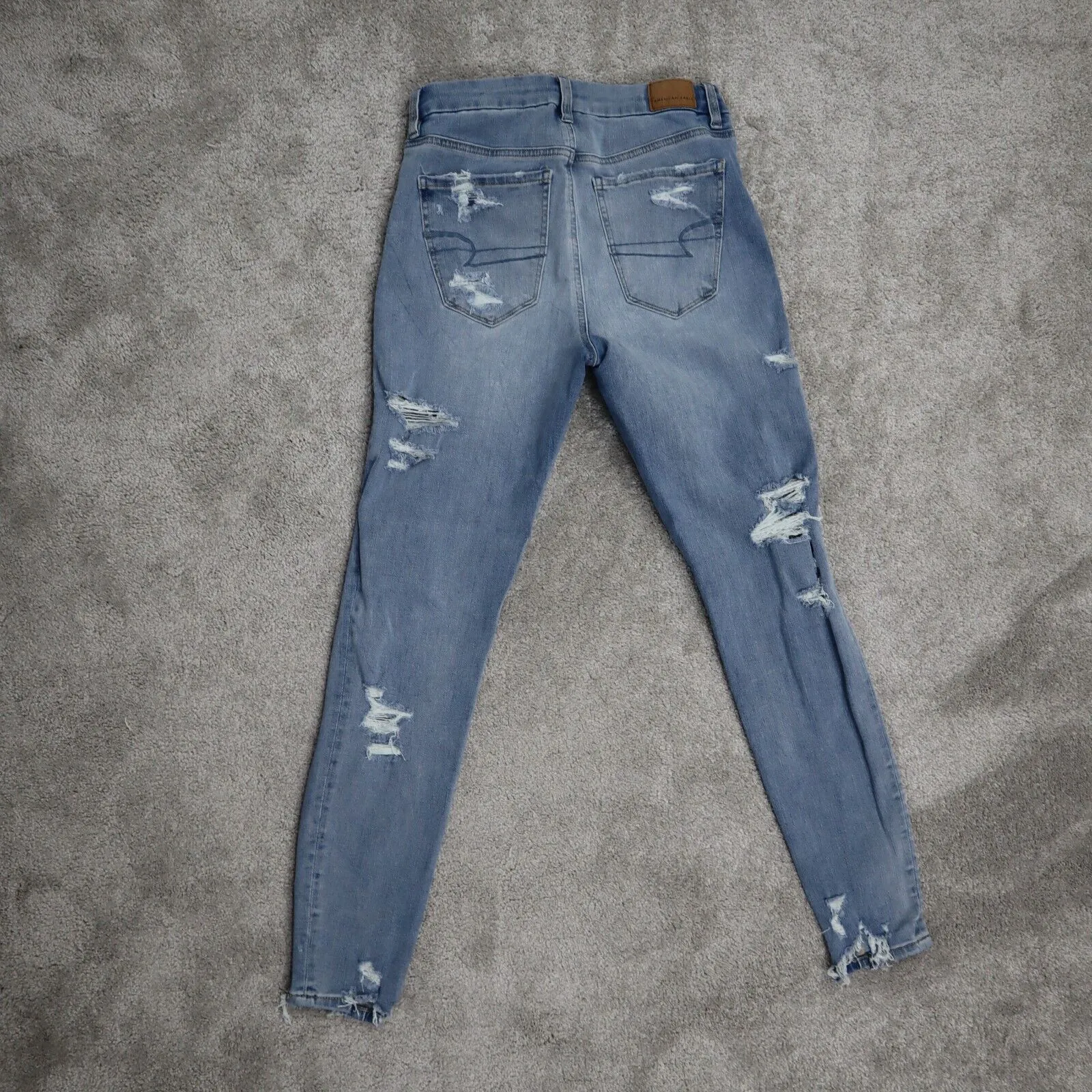 American Eagle Outfitters Womens The Dream Jeans Mid Rise Pockets Blue W27XL27