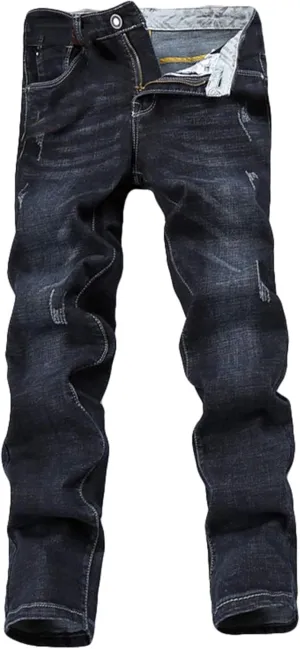 Andongnywell Men's Stretch Denim Jeans Relaxed Fit Straight Leg Jeans Regular Classic Jeans for Men