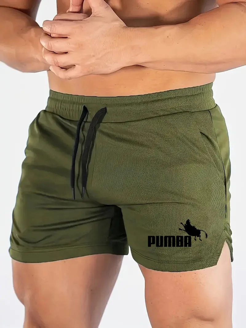 Andrew - Men's Beach Shorts - Bear Print Quick-Drying Swim Trunks