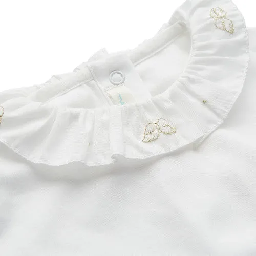Angel Wing Ruffle Collar Onesie